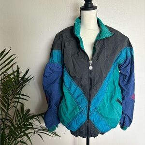 vintage Christian Dior Monsieur colorblock windbreaker jacket large